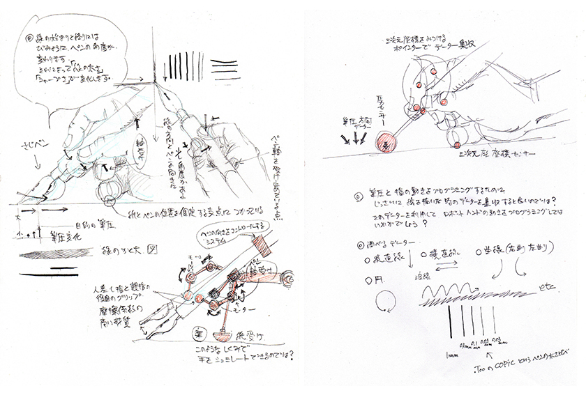 漫画家的画法与机械臂