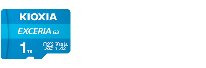 EXCERIA G3 microSD 存储卡产品照片