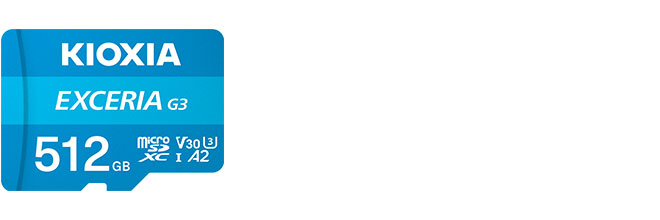 EXCERIA G3 microSD 存储卡产品照片