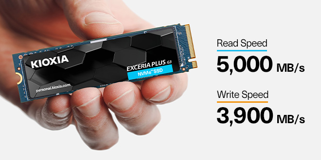 手持 EXCERIA PLUS G3 - NVMe SSD